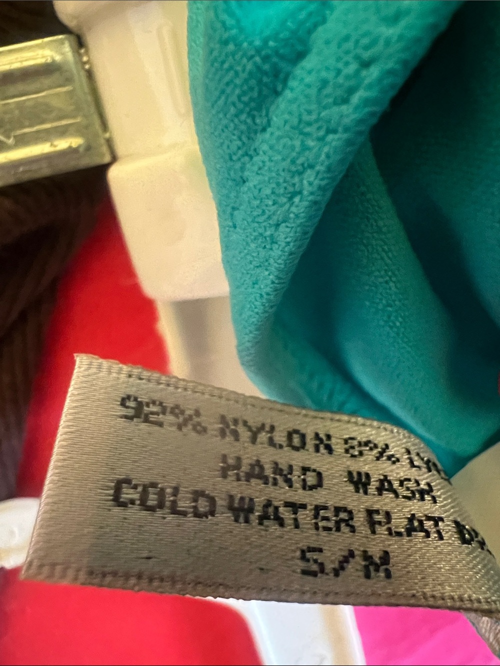 Last Tango Turquoise Ruched Tank Top - Picture 7 of 8